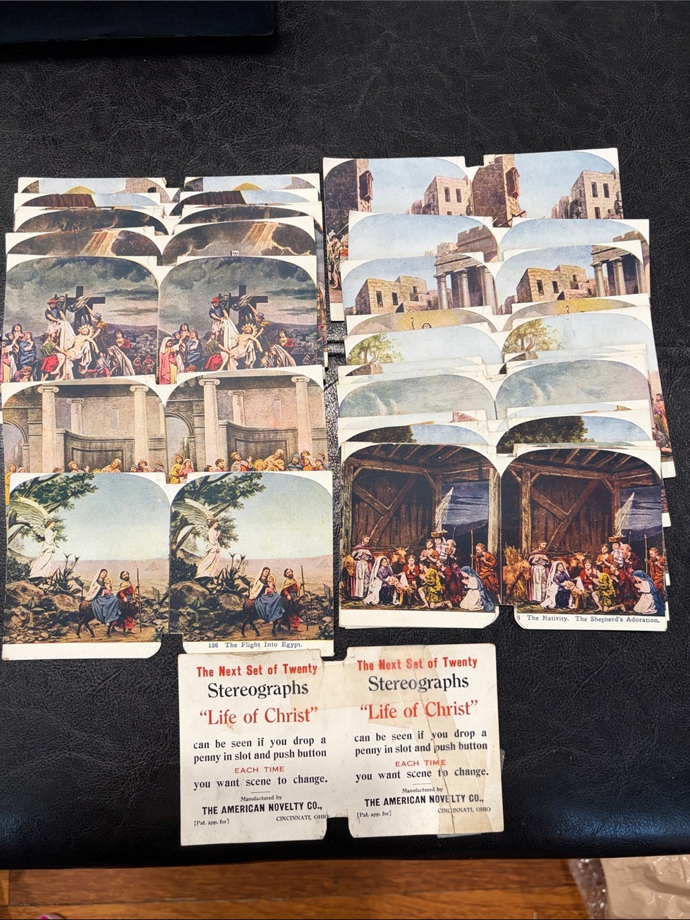 Vintage Stereograph Set "Life of Christ" - Multi-Color Collectible